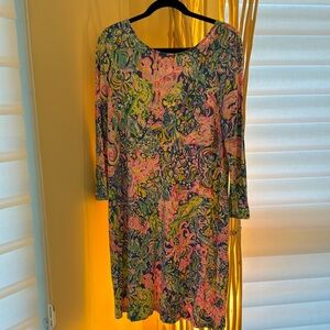 Lilly Pulitzer three-quarter sleeve cotton dress size XL